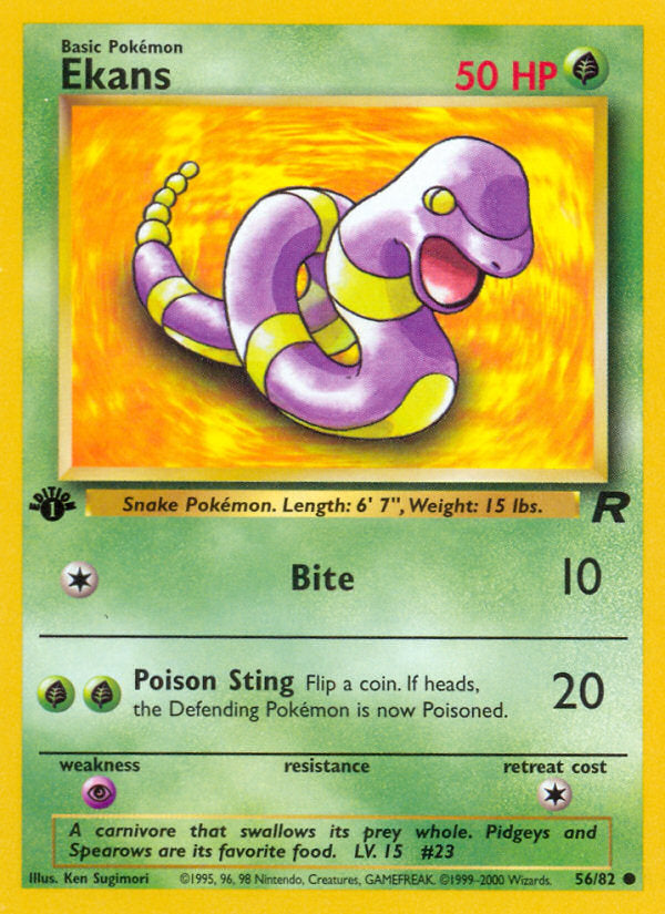 Rocket set Ekans #56/82 first edition