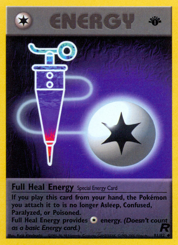 Rocket set Full Heal Energy #81/82 first edition
