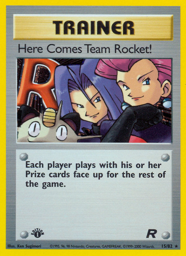 Rocket set Holo Here Comes Team Rocket #15/82 first edition