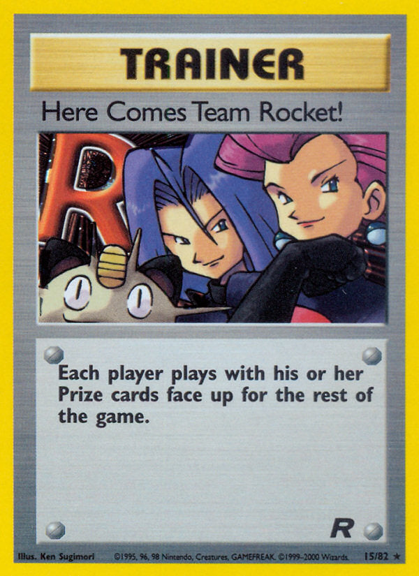 Rocket set Holo Here Comes Team Rocket #15/82 unlimited