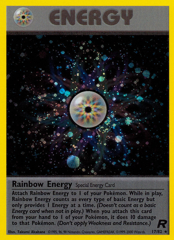 Rocket set Holo Rainbow Energy #17/82 unlimited