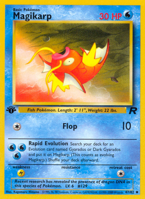Rocket set Magikarp #47/82 first edition