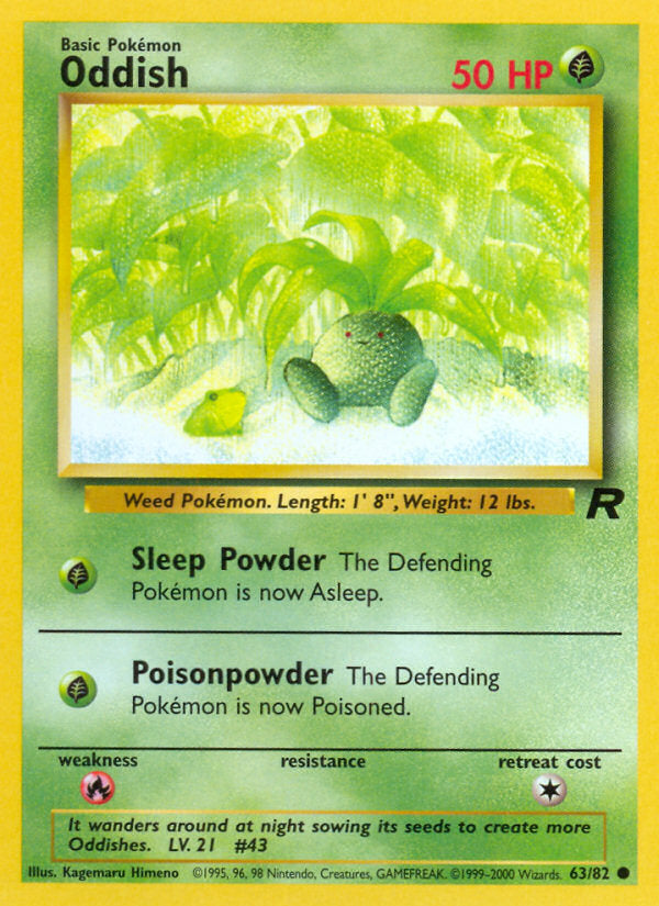 Rocket set Oddish #63/82 unlimited