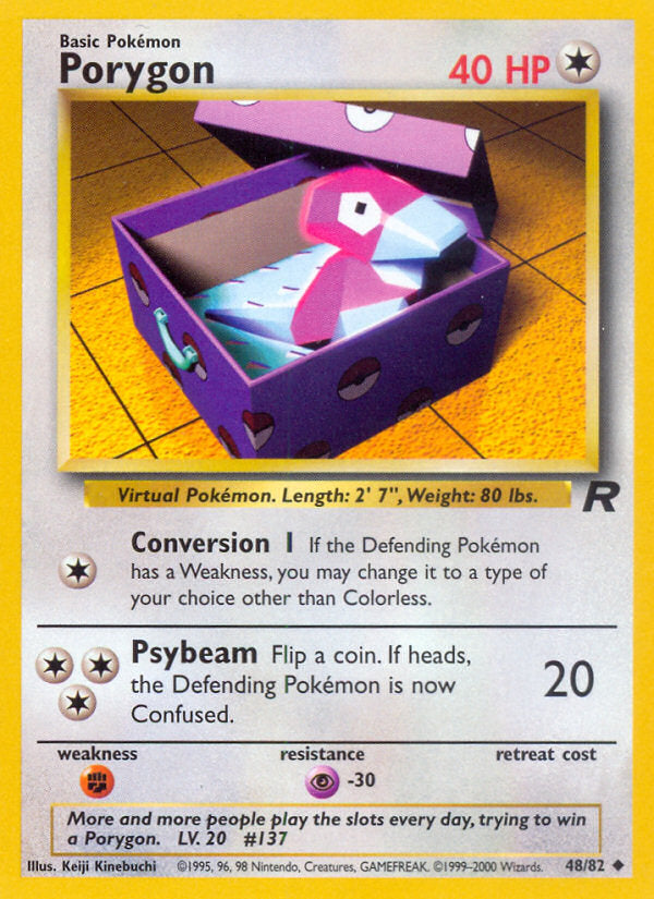Rocket set Porygon #48/82 unlimited