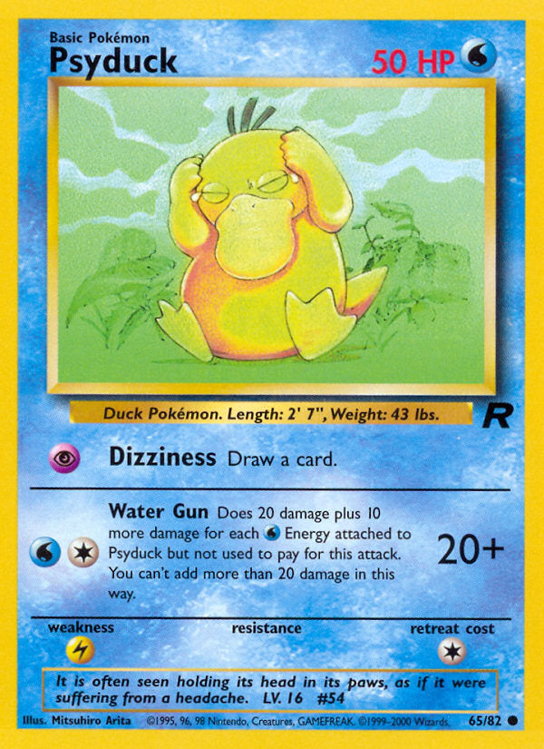 Rocket set Psyduck #65/82 unlimited