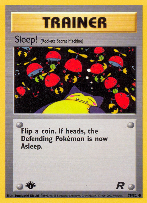 Rocket set Sleep! #79/82 first edition