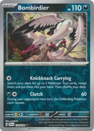 Scarlet & Violet Bombirdier #138/198 reverse holo