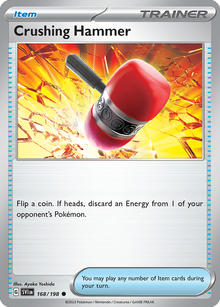 Scarlet & Violet Crushing Hammer #168/198