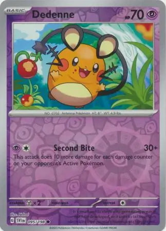 Scarlet & Violet Dedenne #95/198 reverse holo