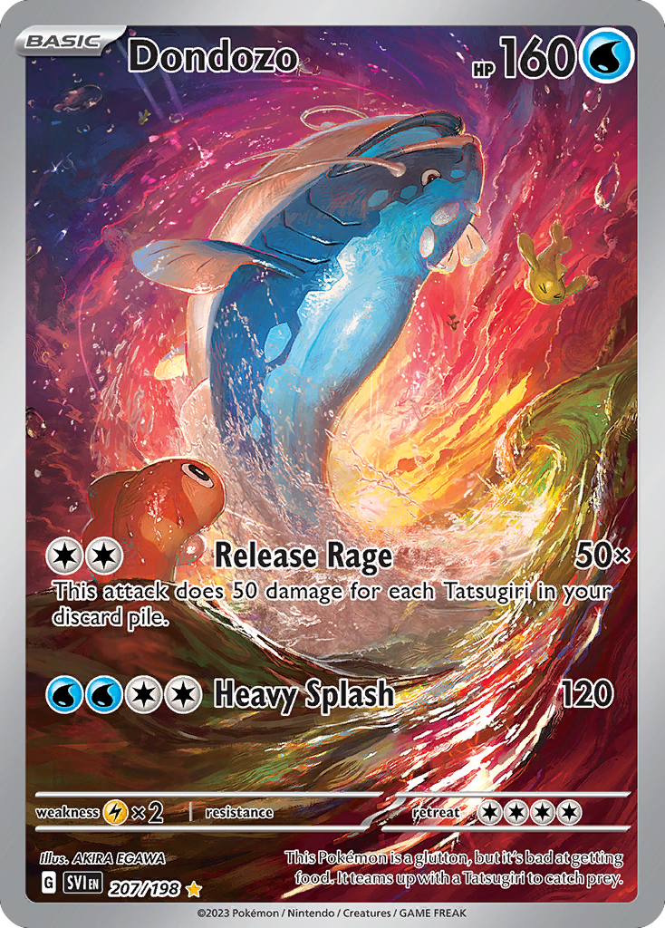 Dondozo Illustration Rare 207/198 uit Scarlet & Violet Base Set