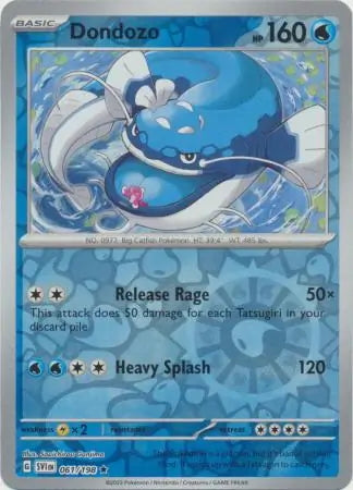 Scarlet & Violet Dondozo #61/198 reverse holo