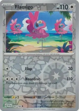 Scarlet & Violet Flamigo #165/198 reverse holo