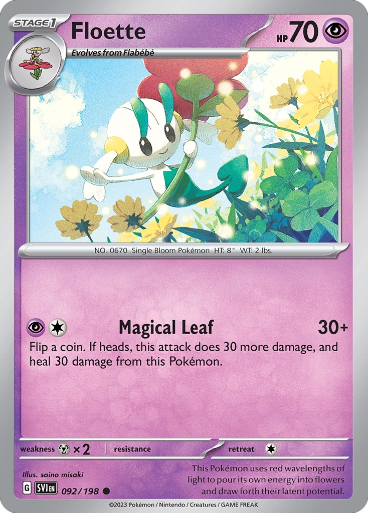Scarlet & Violet Floette #92/198
