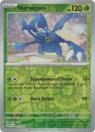 Scarlet & Violet Heracross #2/198 reverse holo