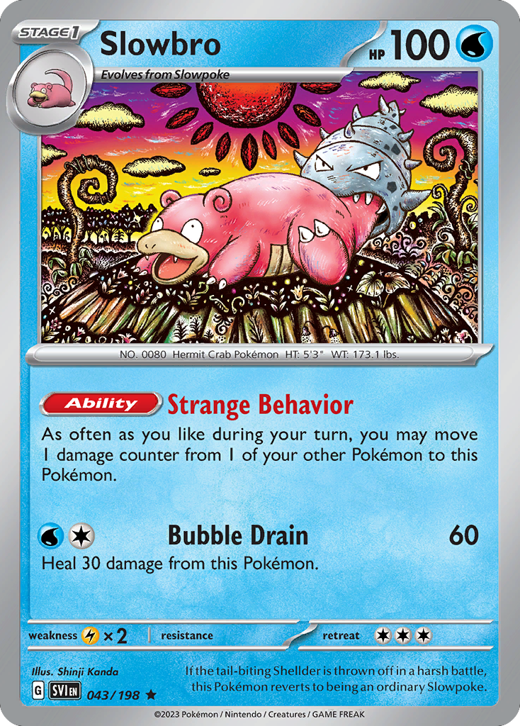 Scarlet & Violet Holo Slowbro #43/198