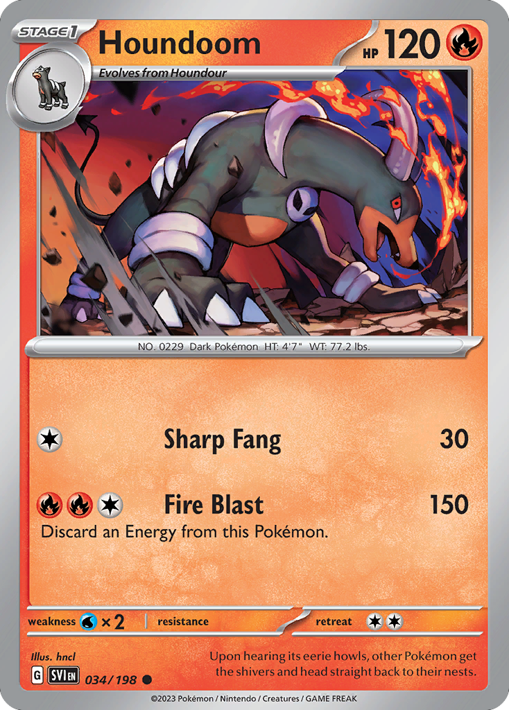 Scarlet & Violet Houndoom #34/198
