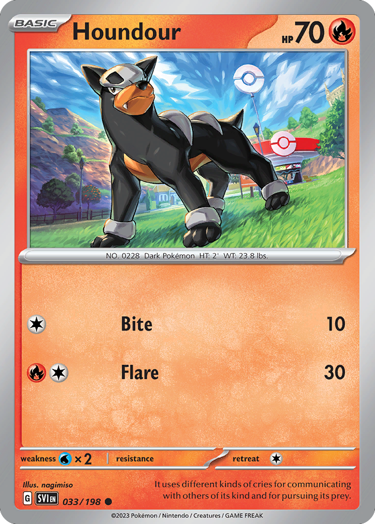 Scarlet & Violet Houndour #33/198