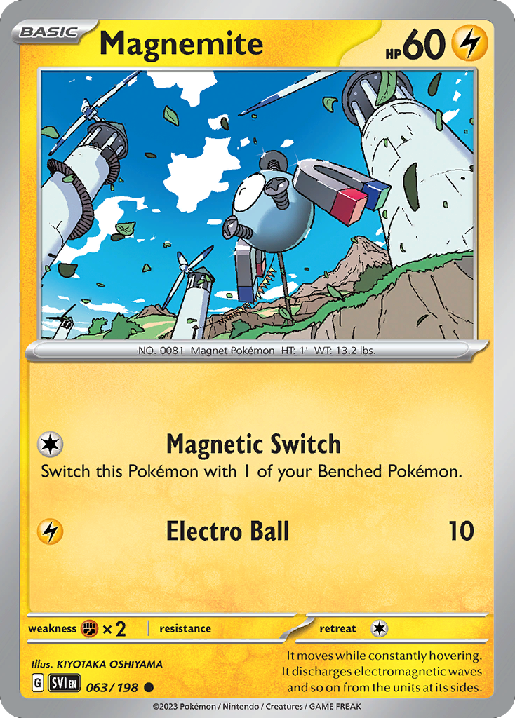 Scarlet & Violet Magnemite #63/198