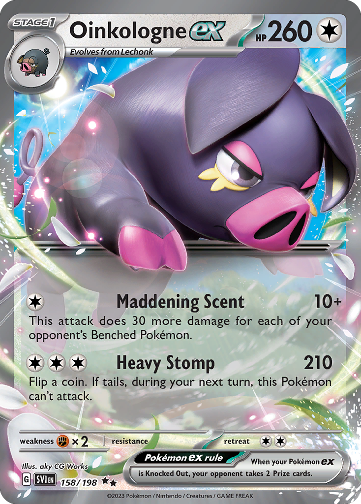 Scarlet & Violet Oinkologne EX #158/198
