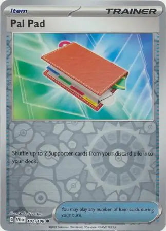 Scarlet & Violet Pal Pad #182/198 reverse holo