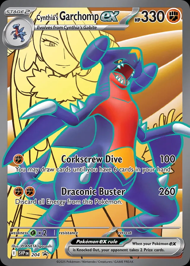 Scarlet & Violet Promo Cynthia's Garchomp ex #204