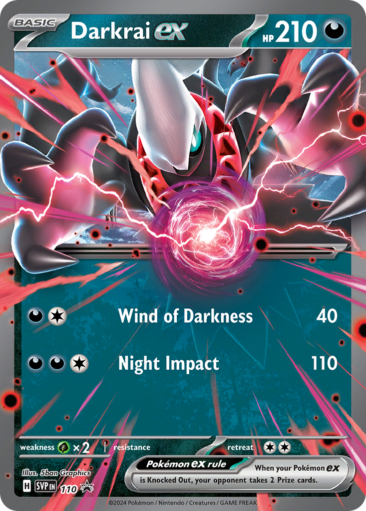 Scarlet & Violet Promo Darkrai ex #110
