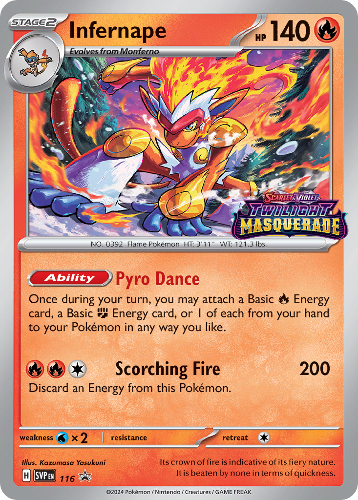 Scarlet & Violet Promo Infernape #116