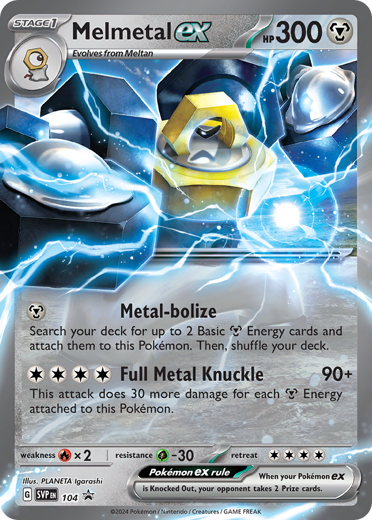 Scarlet & Violet Promo Melmetal ex #104