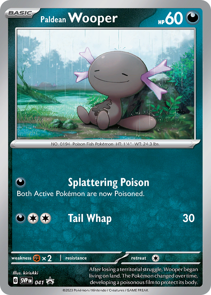 Scarlet & Violet Promo Paldean Wooper #41