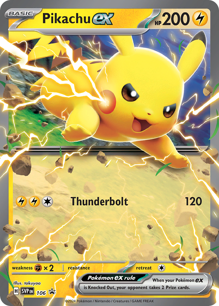 Scarlet & Violet Promo Pikachu ex #106