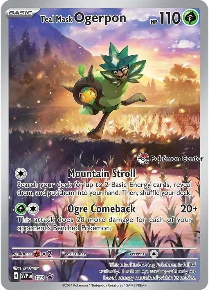 Scarlet & Violet Promo Teal Mask Ogerpon #123 Pokémon Center