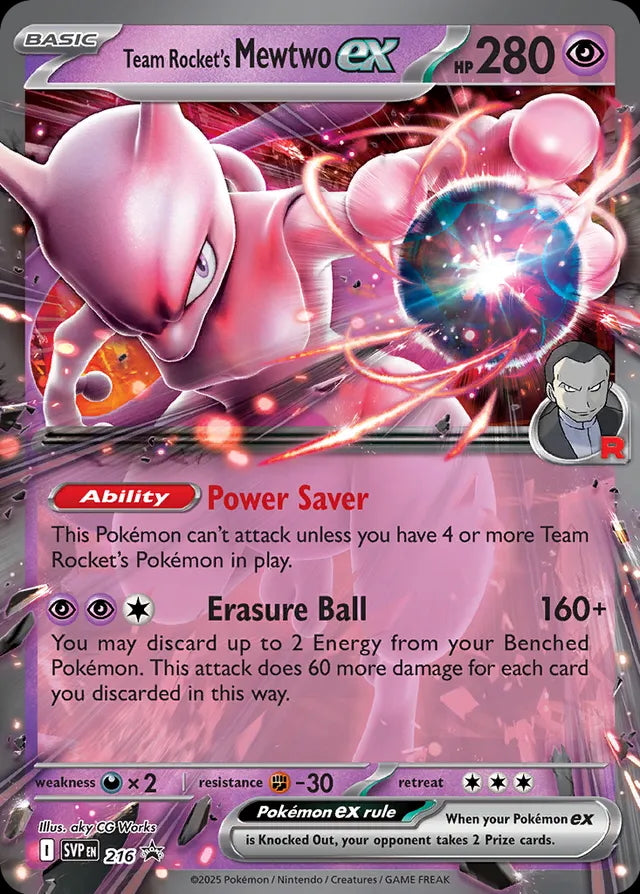 Scarlet & Violet Promo Team Rocket's Mewtwo #216