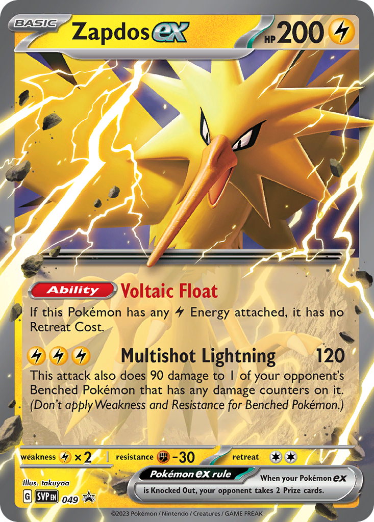 Scarlet & Violet Promo Zapdos ex #49