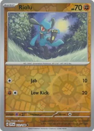 Scarlet & Violet Riolu #112/198 reverse holo