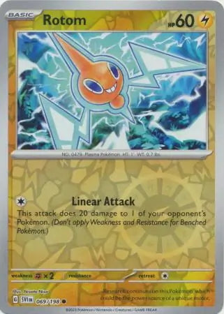 Scarlet & Violet Rotom #69/198 reverse holo