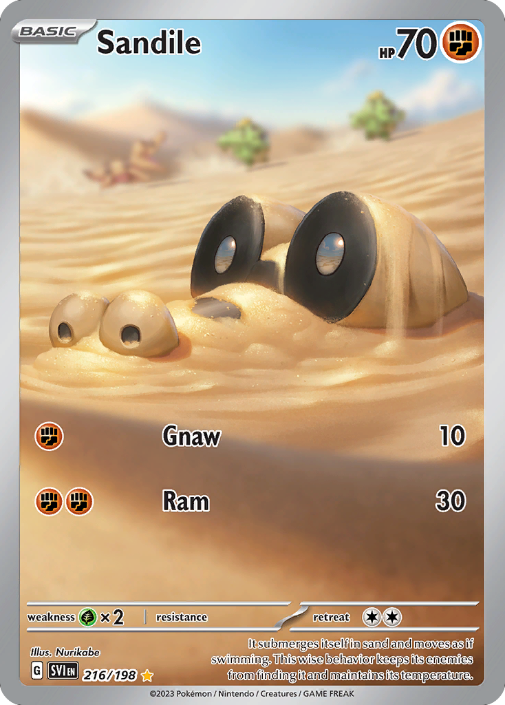 Scarlet & Violet Sandile #216/198
