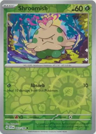 Scarlet & Violet Shroomish #3/198 reverse holo