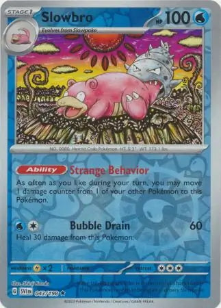Scarlet & Violet Slowbro #43/198 reverse holo