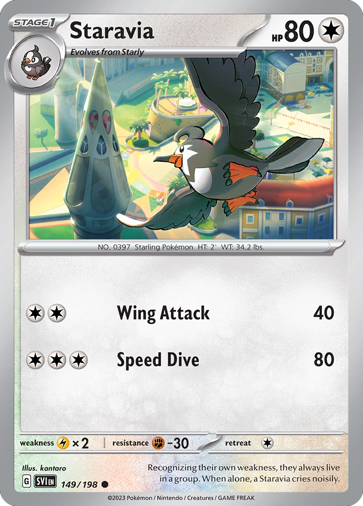 Scarlet & Violet Staravia #149/198