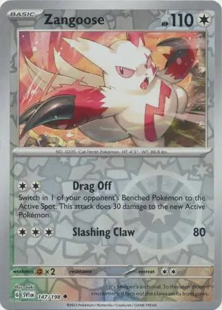 Scarlet & Violet Zangoose #147/198 reverse holo
