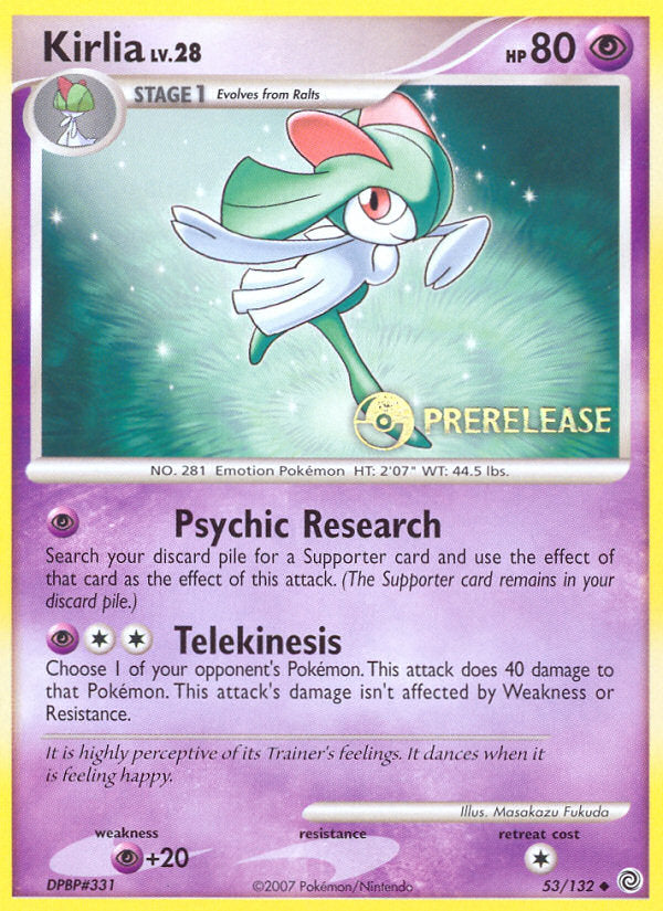 Secret Wonders Kirlia #53 prerelease