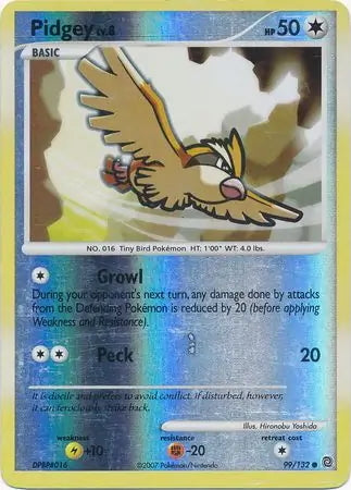 Secret Wonders Pidgey #99/132 reverse holo