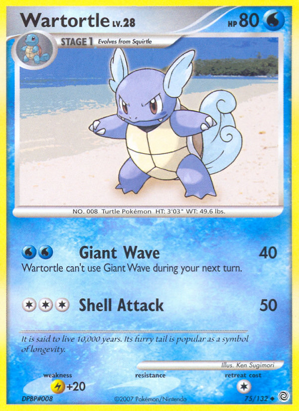 Secret Wonders Wartortle #75/132