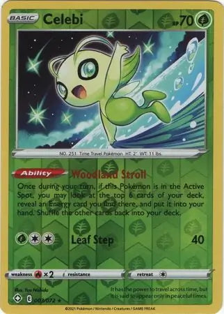 Shining Fates Celebi #3/72 reverse holo