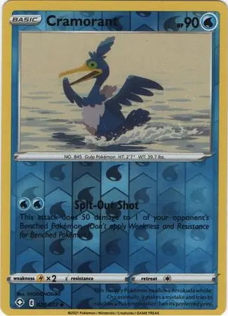 Shining Fates Cramorant #28/72 reverse holo