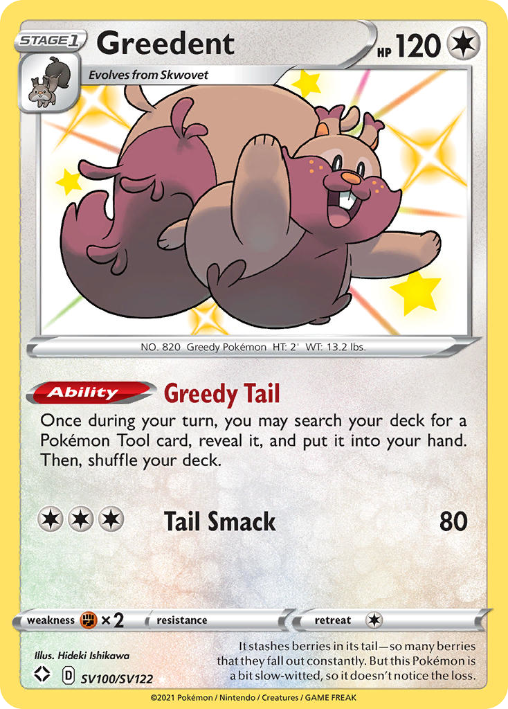 Shining Fates SV100/SV122 Greedent