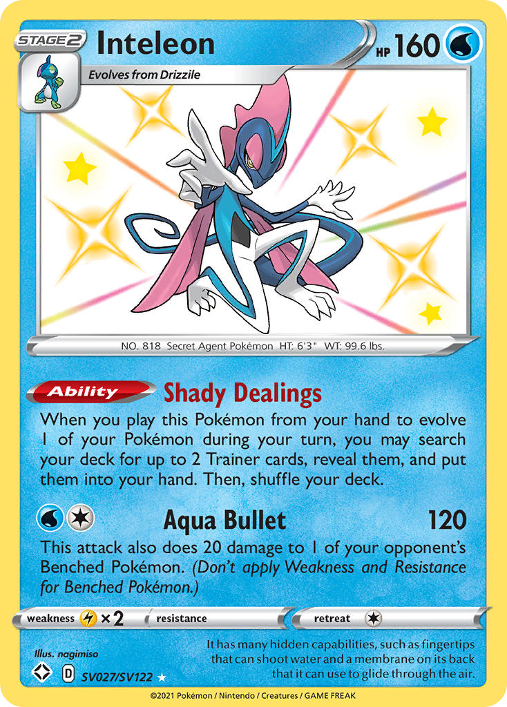 Shining Fates SV Inteleon SV27/SV122
