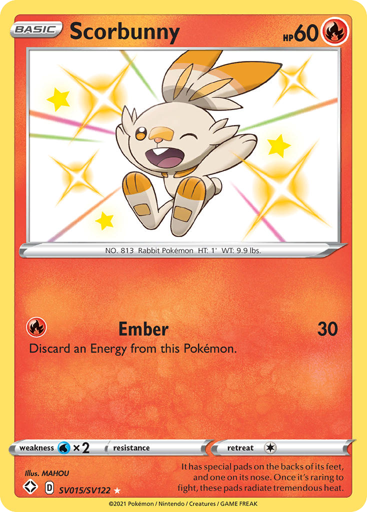 Shining Fates SV Scorbunny SV15/SV122