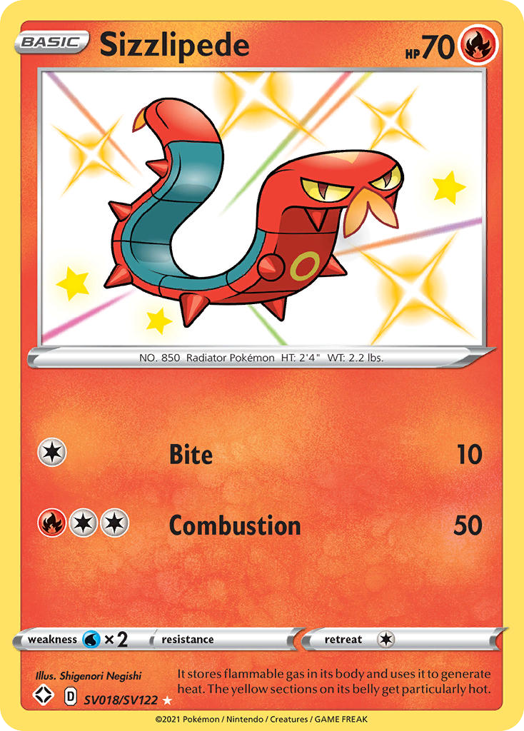 Shining Fates SV Sizzlipede SV18/SV122