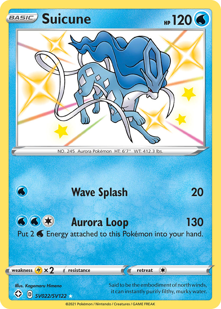 Shiny Suicune SV22/SV122